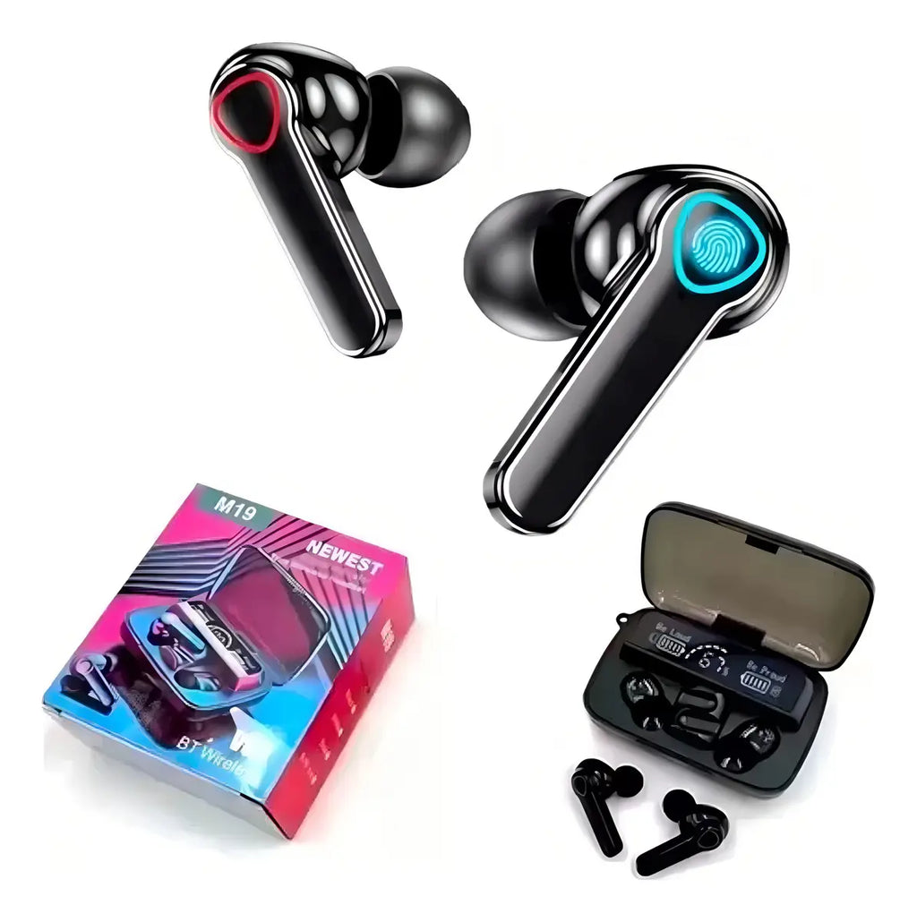 Audífonos Inalámbricos M19 TWS – Sonido y Poder en tus Oídos 🎧🔋
