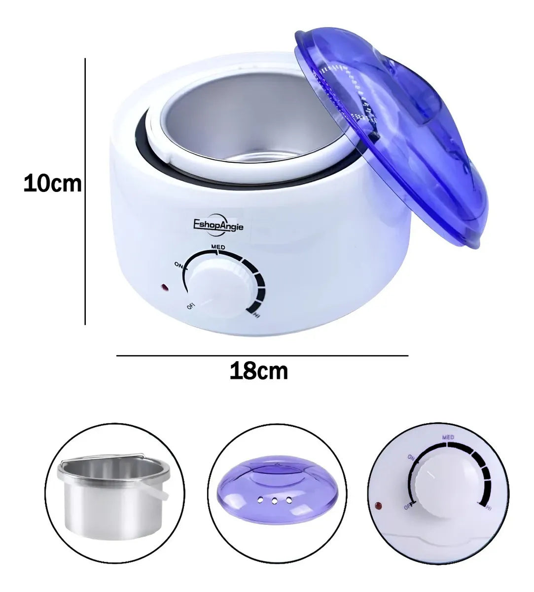 Kit de Depilación Profesional con Calentador de Cera – Resultados de Salón en Casa ✨🧴