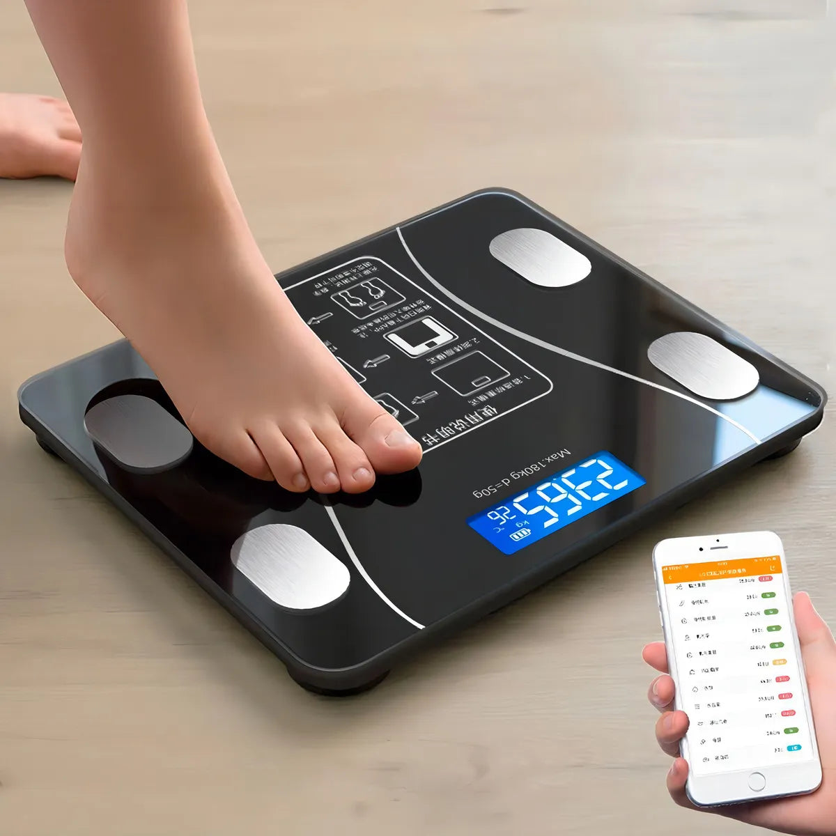 Pesa Digital Inteligente SmartFit Pro – Control Total de tu Salud ⚖️📱